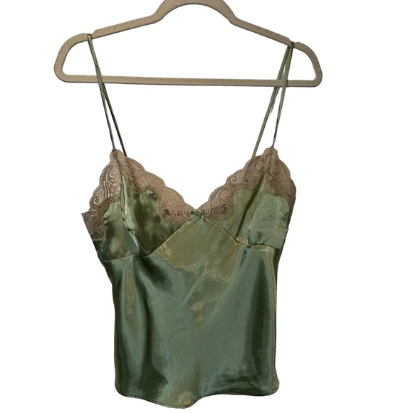 Tops - Satin Lace Tank Top Size Small
